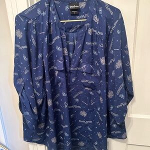 Torrid Blue Harry Potter Blouse